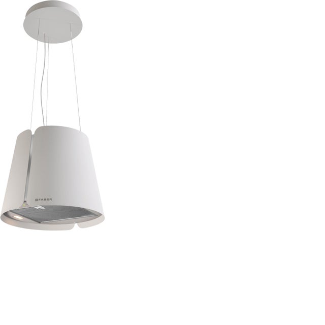 Cappa ad isola BEAT WH MATT F45 FABER bianco L 43 cm
