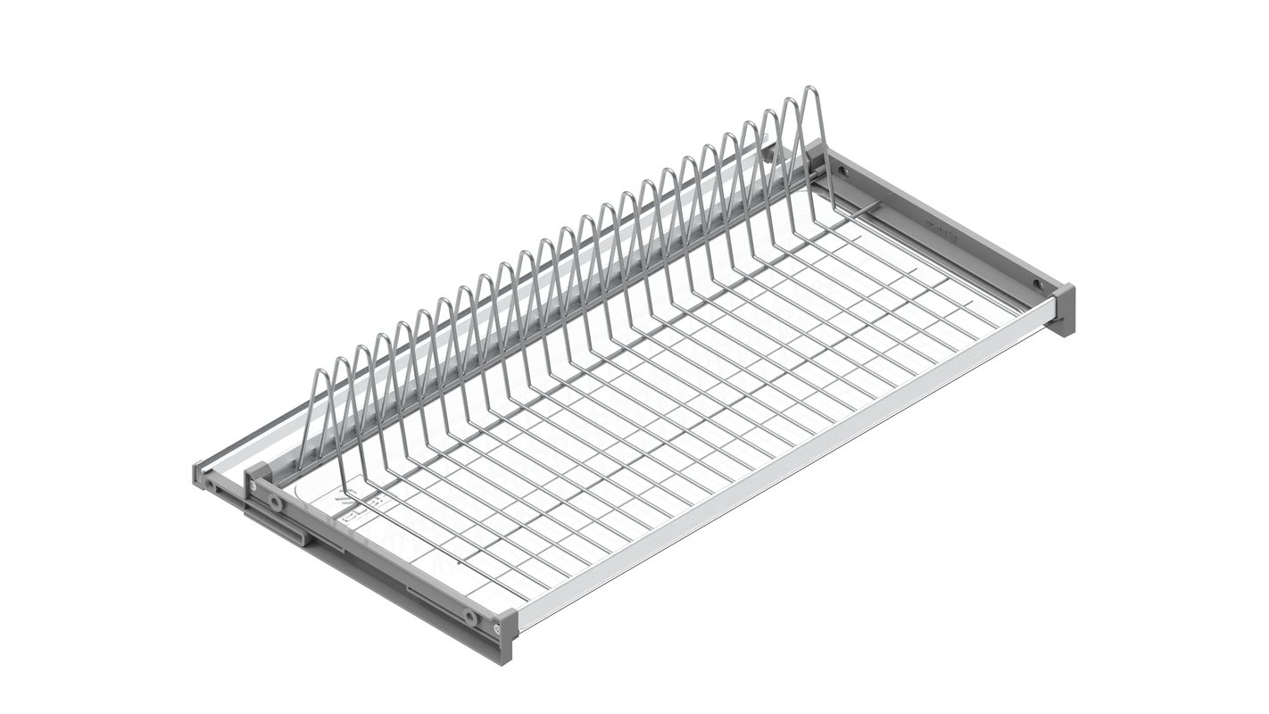 Suszarka do naczyń szafkowa 45 cm srebrna jednopoziomowa Rejs