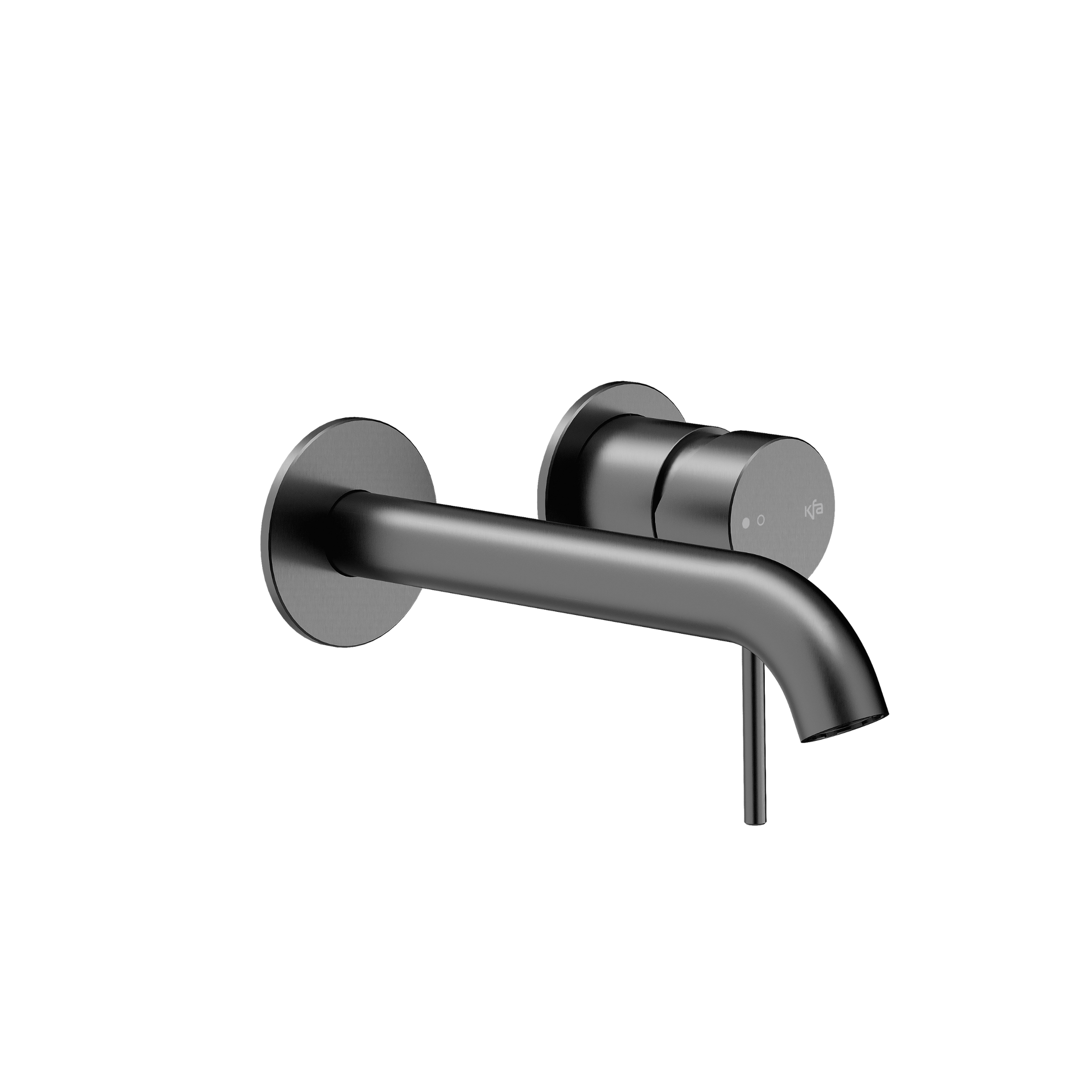 Bateria umywalkowa podtynkowa ścienna Flint grafit mat Armatura Kraków