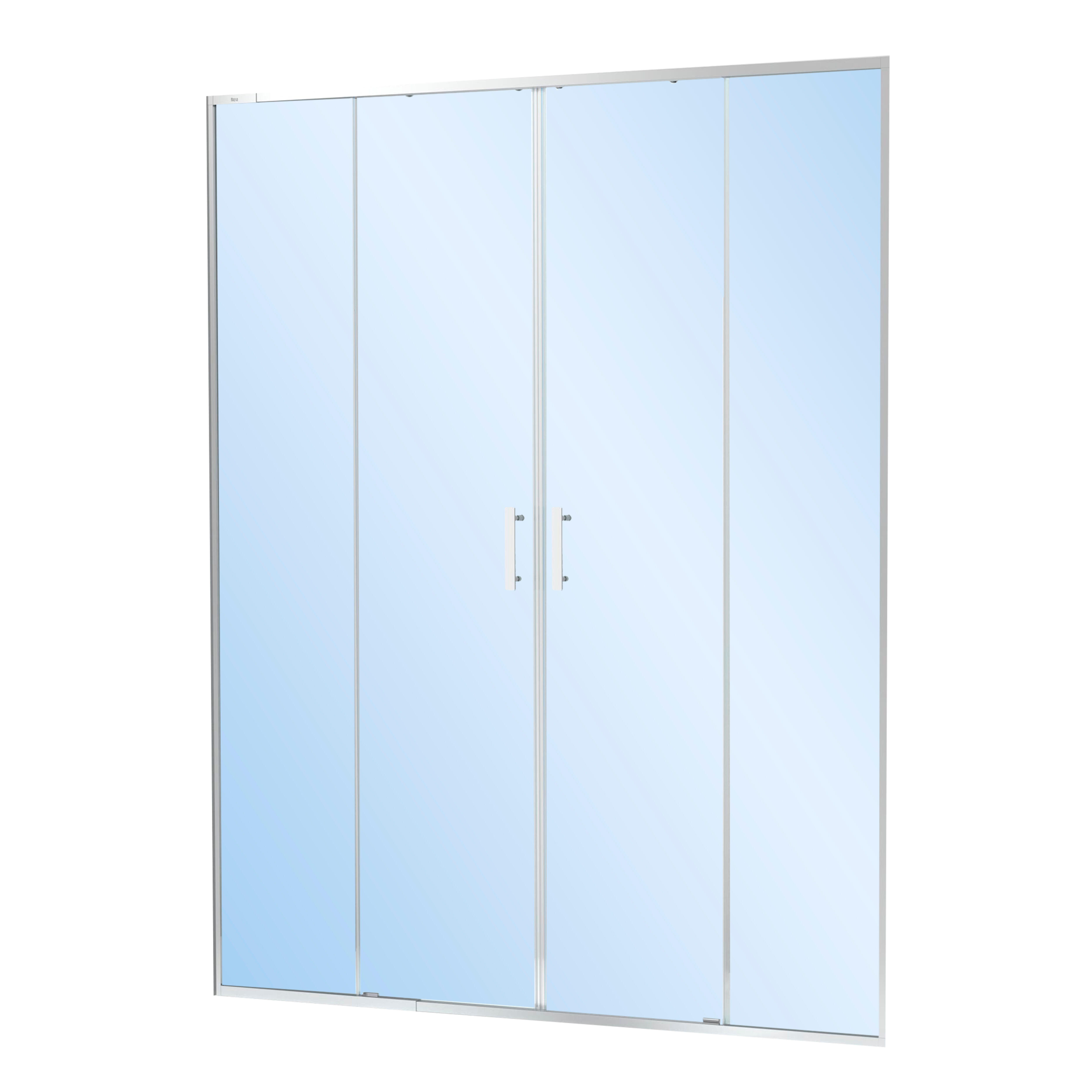 MAMPARA DE DUCHA FRONTAL 200cm. 2 PUERTAS VICTORIA PLUS PLATA - 3