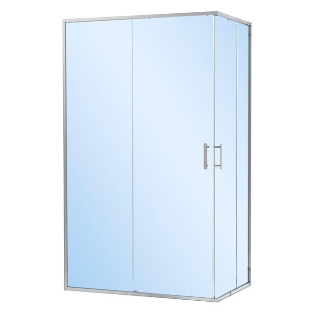 MAMPARA DE DUCHA ANGULAR CORREDERA ROCA VICTORIA PLUS 70cm. PLATA