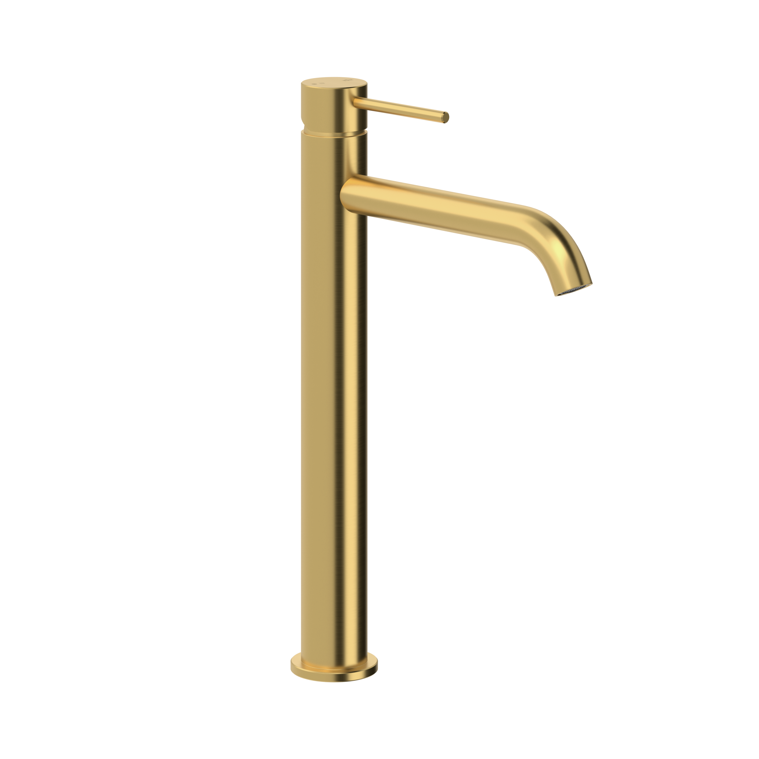 Bateria umywalkowa nablatowa Flint złoty mat szczotkowane Armatura Kraków