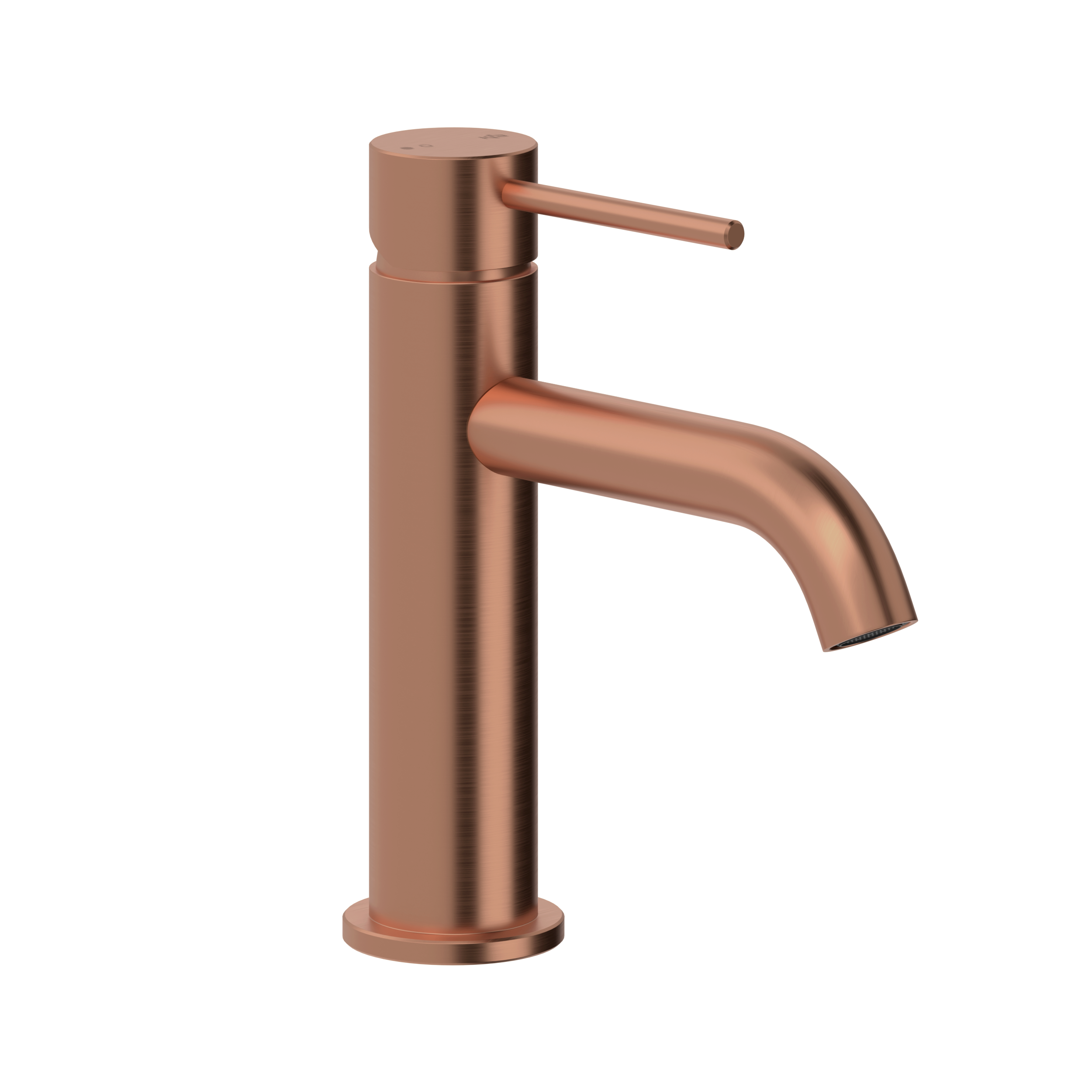 Bateria umywalkowa stojąca Flint miedziany mat Armatura Kraków