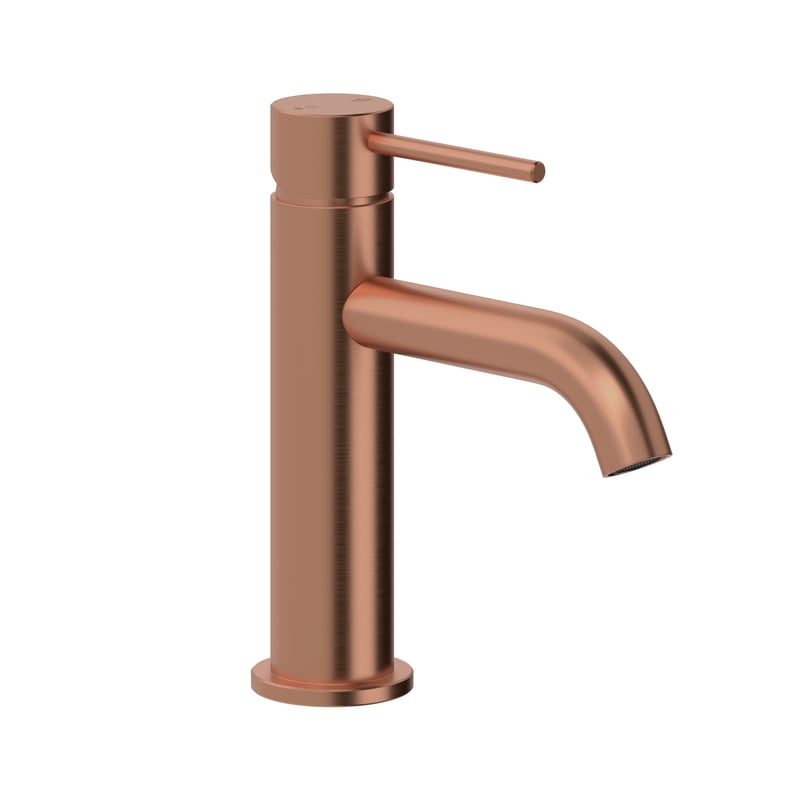 Bateria umywalkowa stojąca Flint miedziany mat Armatura Kraków