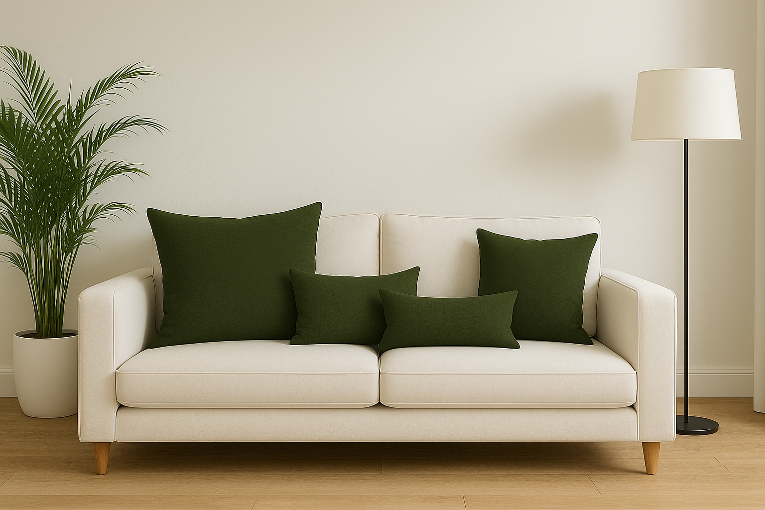 Almofada Madeira 45x45cm verde floresta - 6