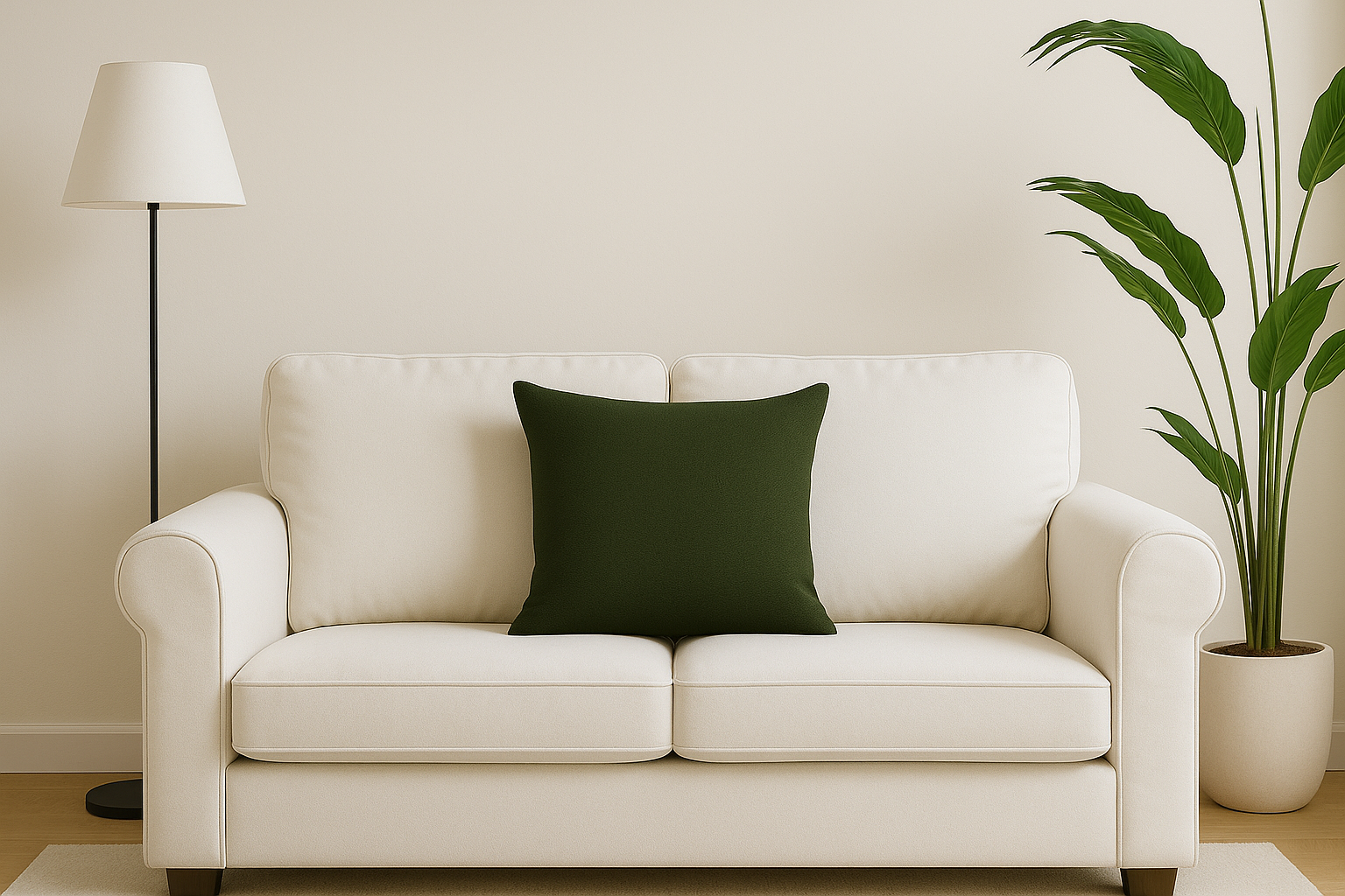 Almofada Madeira 45x45cm verde floresta - 2