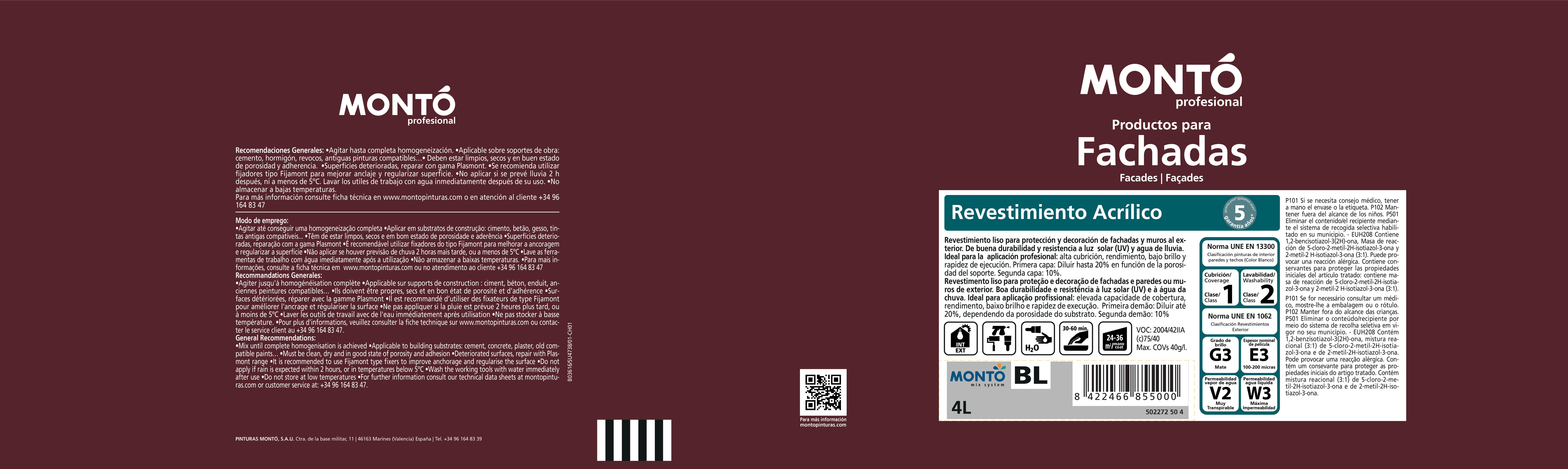 REVESTIMIENTO FACHADAS MONTO 12L PIEDRA OSCURO - 3