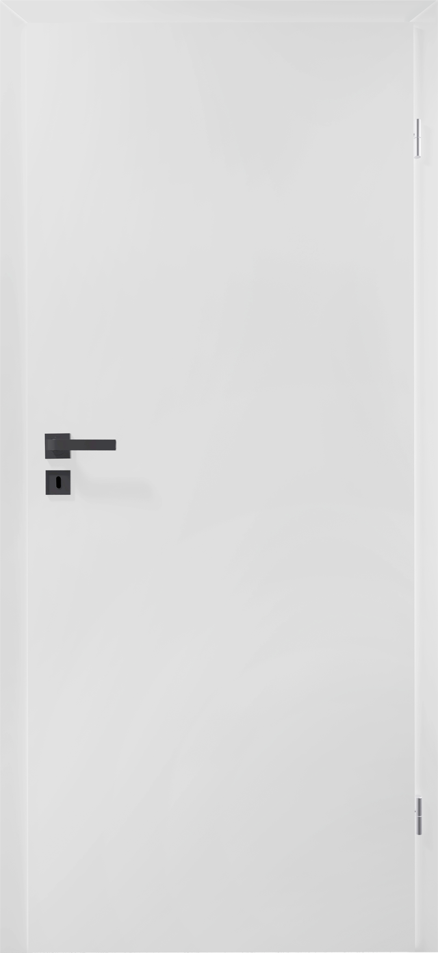 Drzwi wewnętrzne pełne Basic Białe 80 Prawe Voster