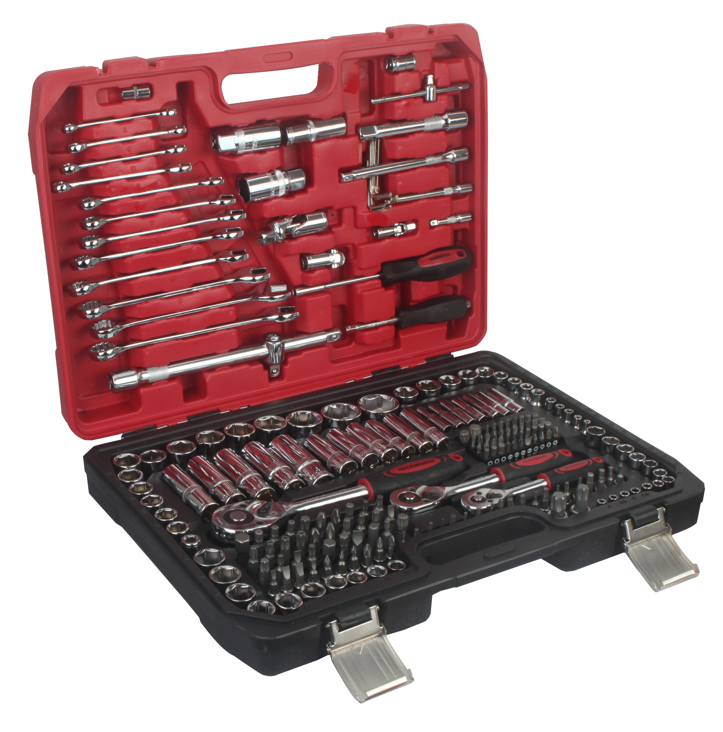 Zestaw kluczy nasadowych 1/2" 216  sztuk ROCKWORTH