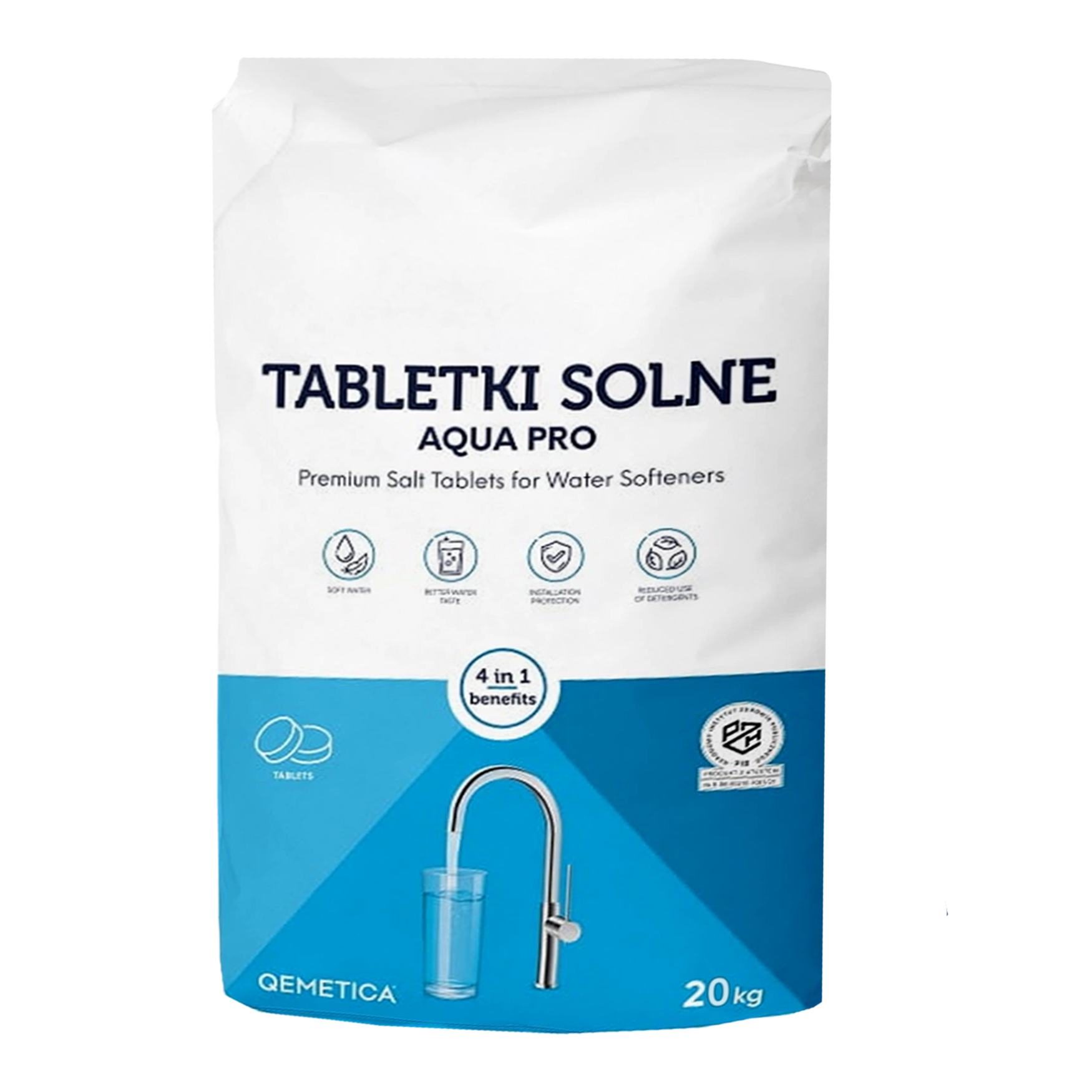 Sól w tabletkach 20kg QEMETICA