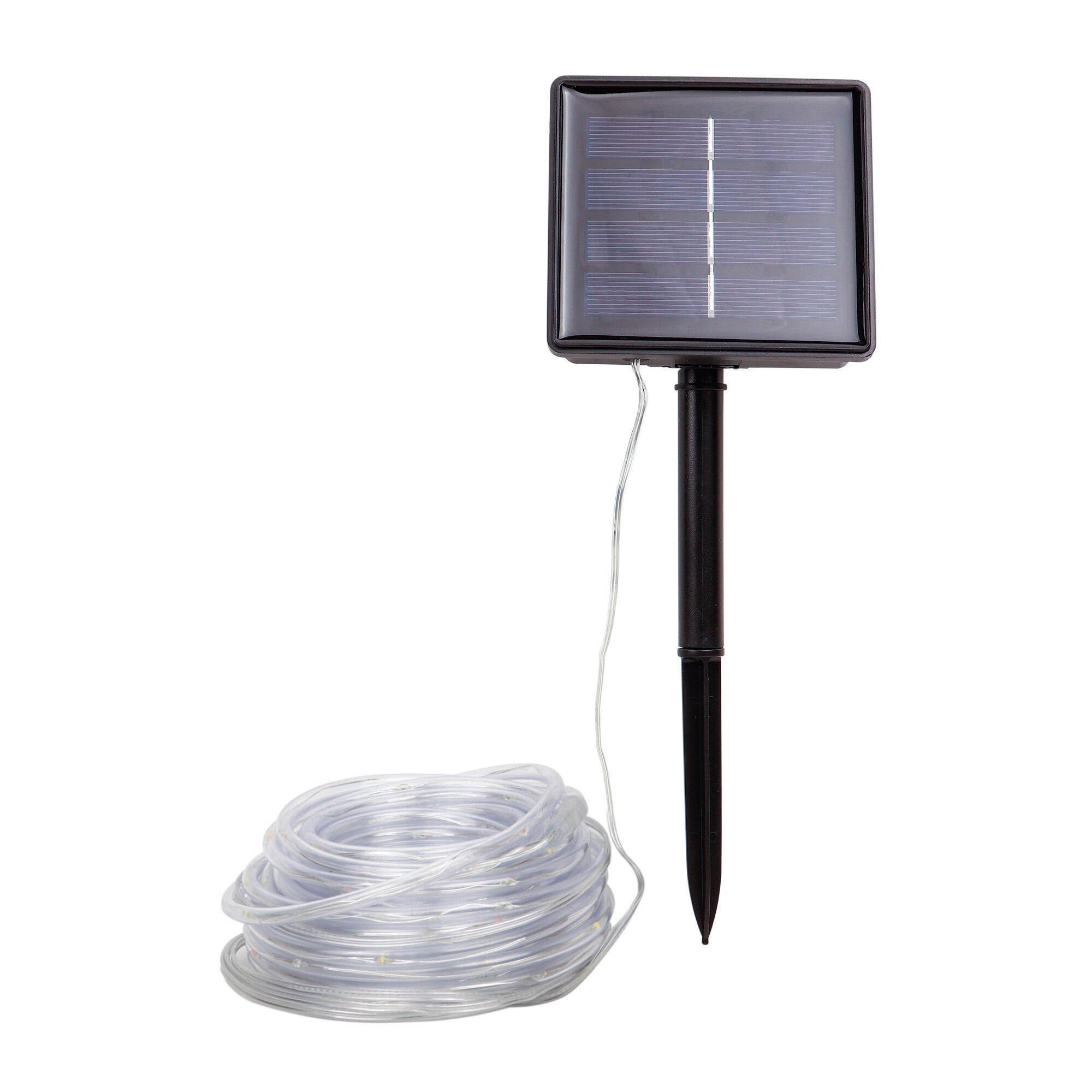 Guirnalda solar exterior LED 200 luces 21.9 m blanco cálido con sensor crepuscular ARTE CONFORT Sirius IP65 y 14h aprox. con carga llena - 5