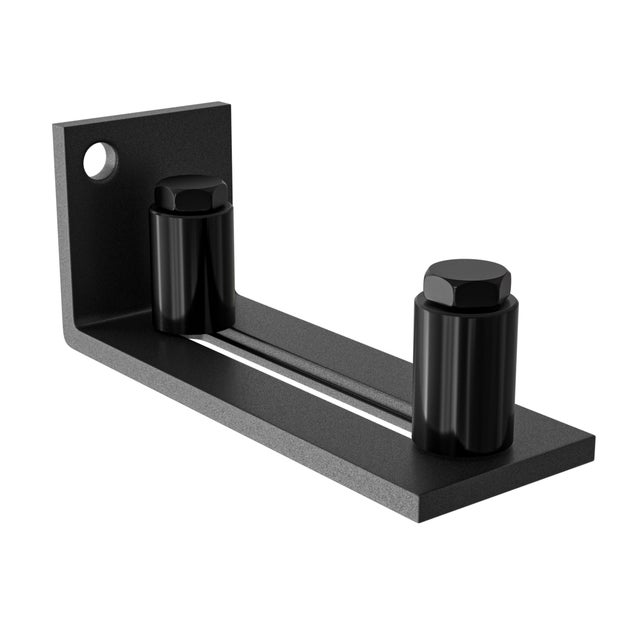 GUÍA INFERIOR PUERTA CORREDERA NEGRO 105X40X40MM