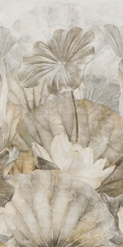 Obraz Mural Nenufary 1z4 elementy 60x120 Alfa Cer