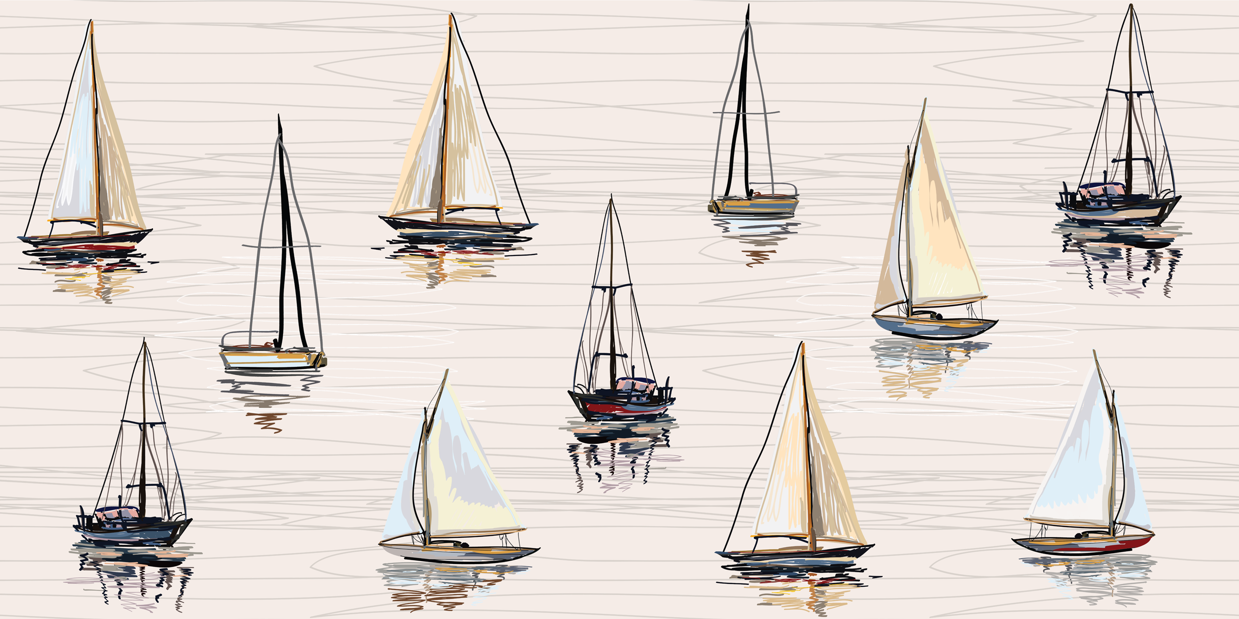 Dekor Marina Boats Mat 60x120 Alfa Cer