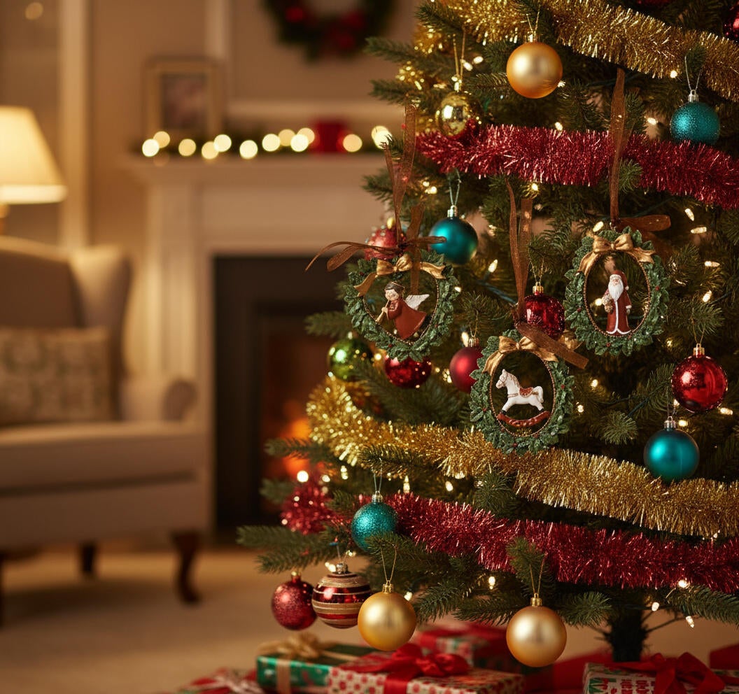 Adorno colgante figura christmas para interior 7 cm - 3