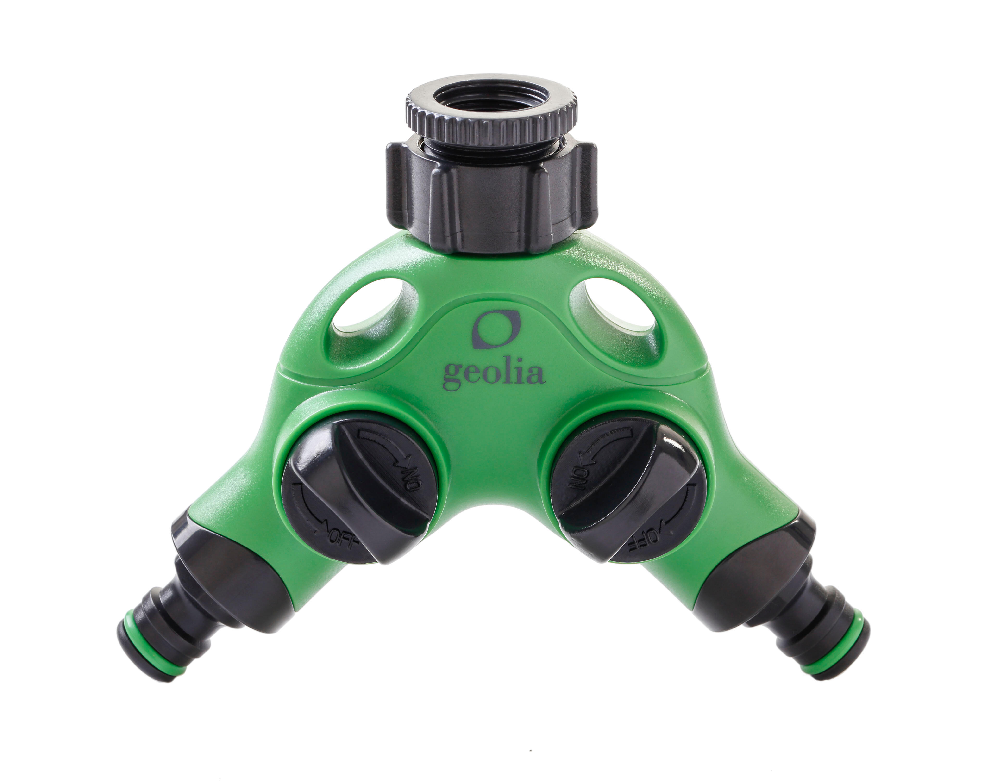 Przyłącze kranowe podwójne GW1/2" plastikowe Geolia