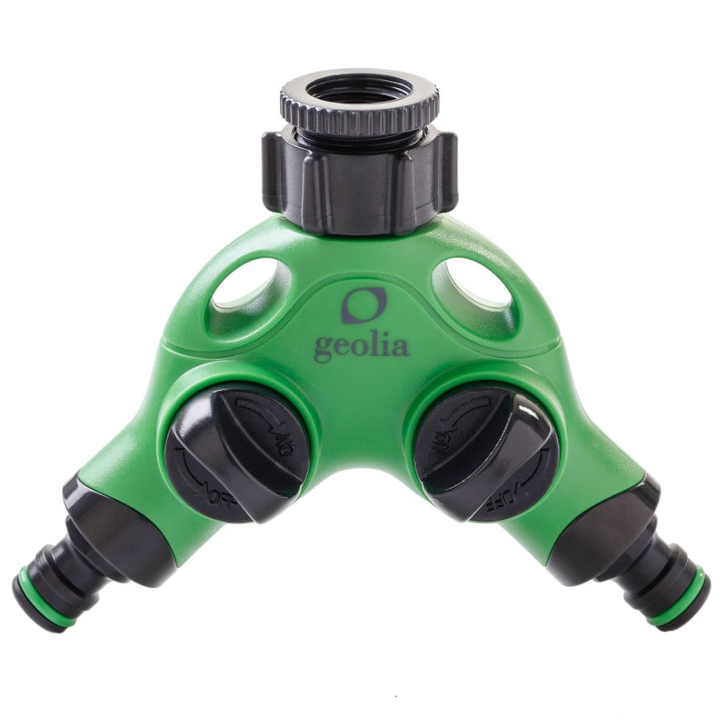 Przyłącze kranowe podwójne GW1/2" plastikowe Geolia