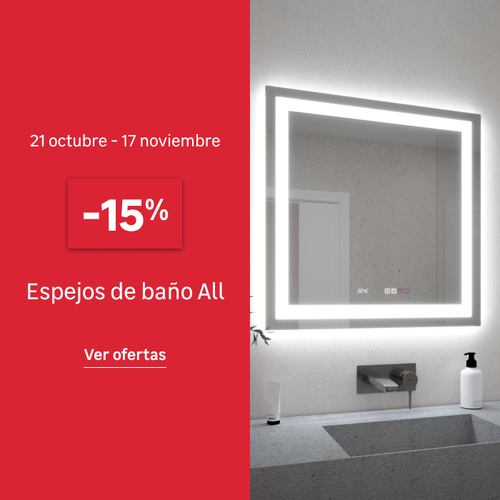 15% espejos de baño All