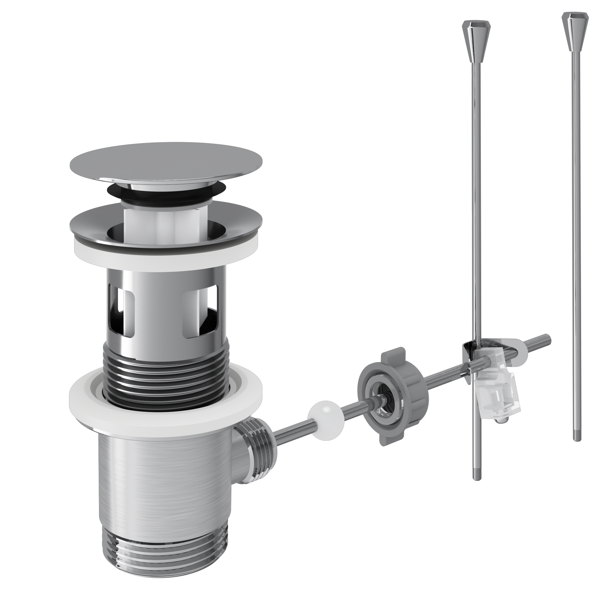 Bonde à Bouchon Pour Lavabo, Bidet Et évier 70 Mm Chaînette De 42 Cm Tres 03474601or