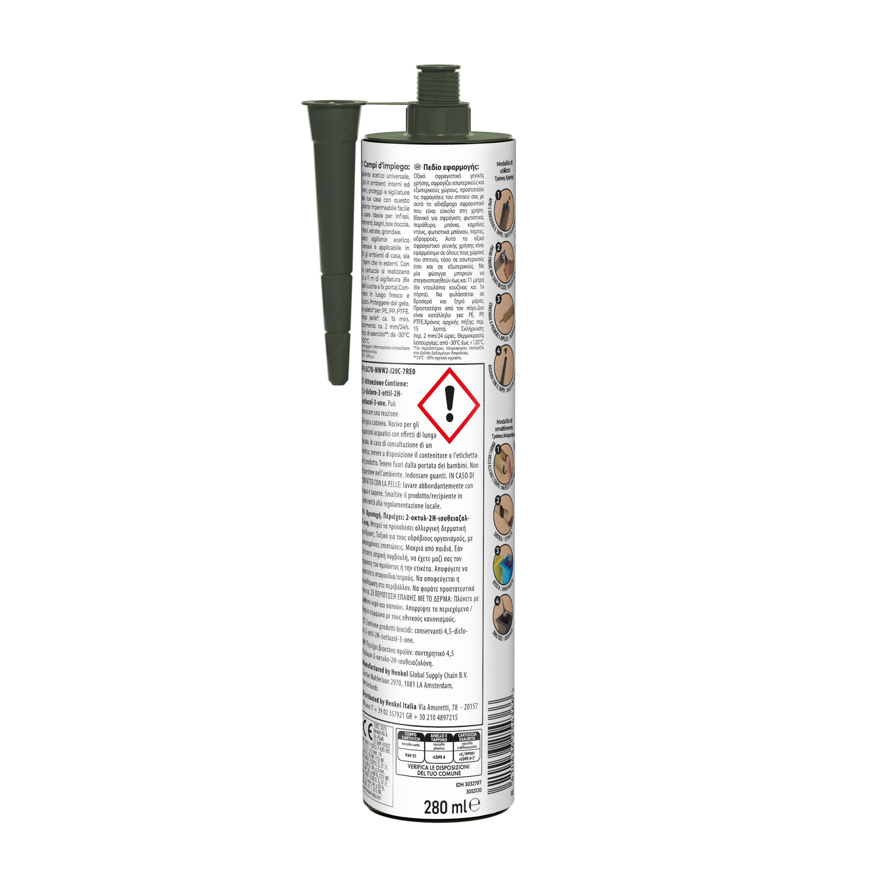 Silicone sigillante PATTEX Multiuso  bianco 280 ml - 2