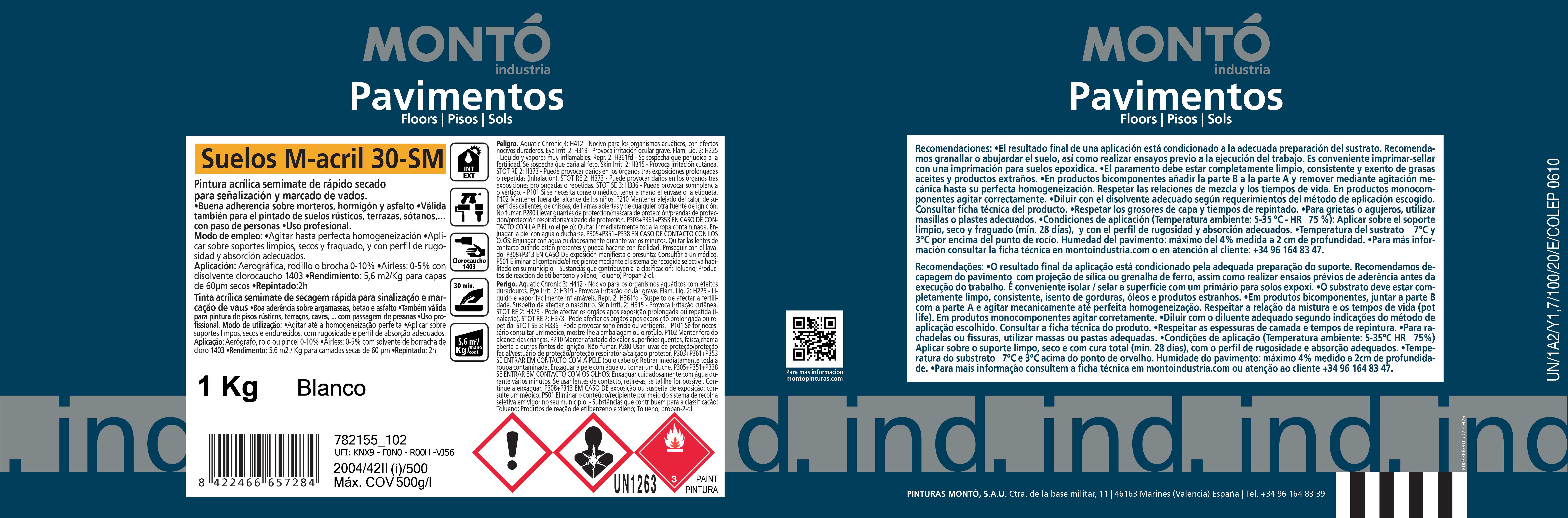 PINTURA SEÑALIZACIÓN Y PARKING 1KG ROJO - 3