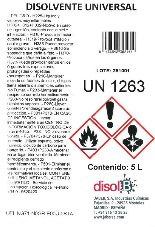 DISOLVENTE UNIVERSAL 5L - 2