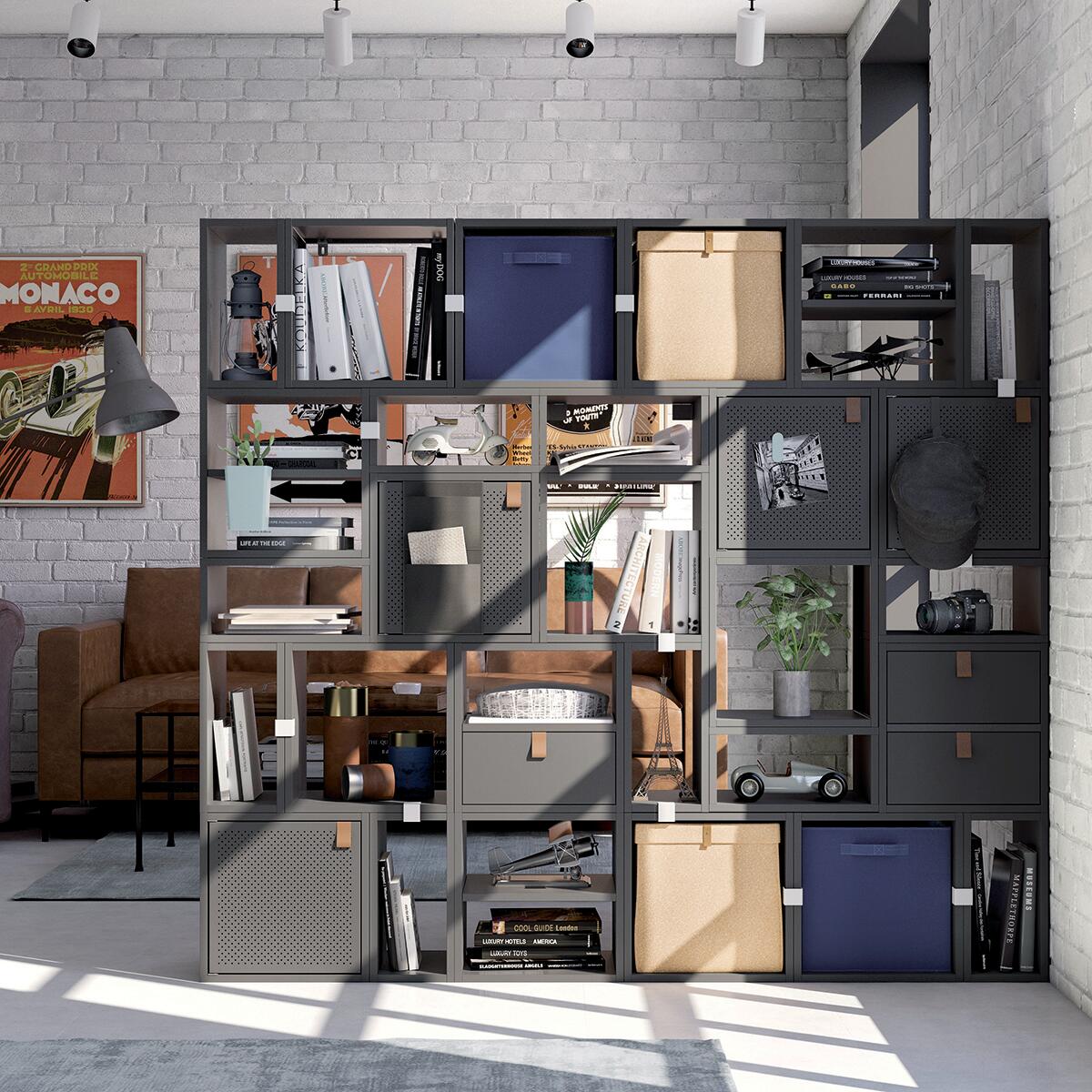 Chiusura del mobile SPACEO in acciaio epossidica bianco L 35 x H 35 X Sp 1.5 mm - 3