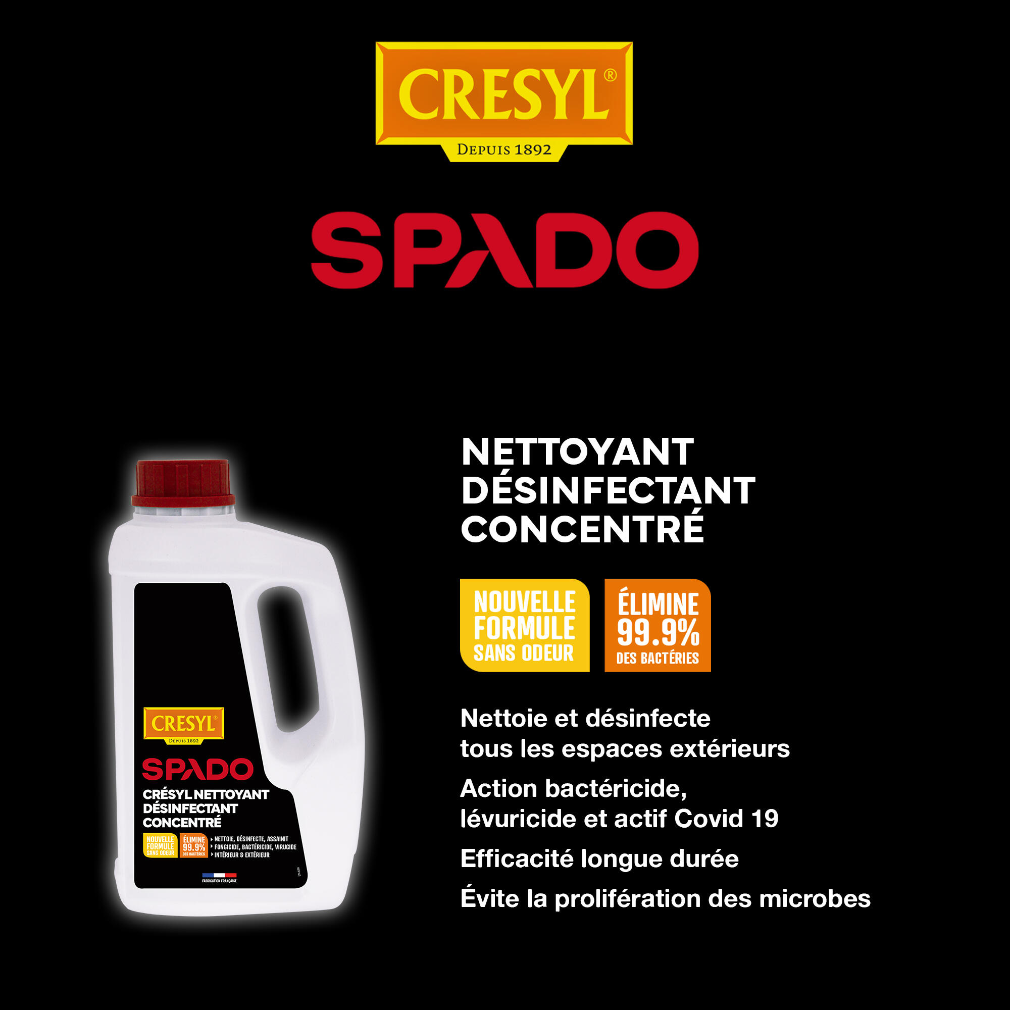 Désinfectant SPADO Crésyl, 1L - 6