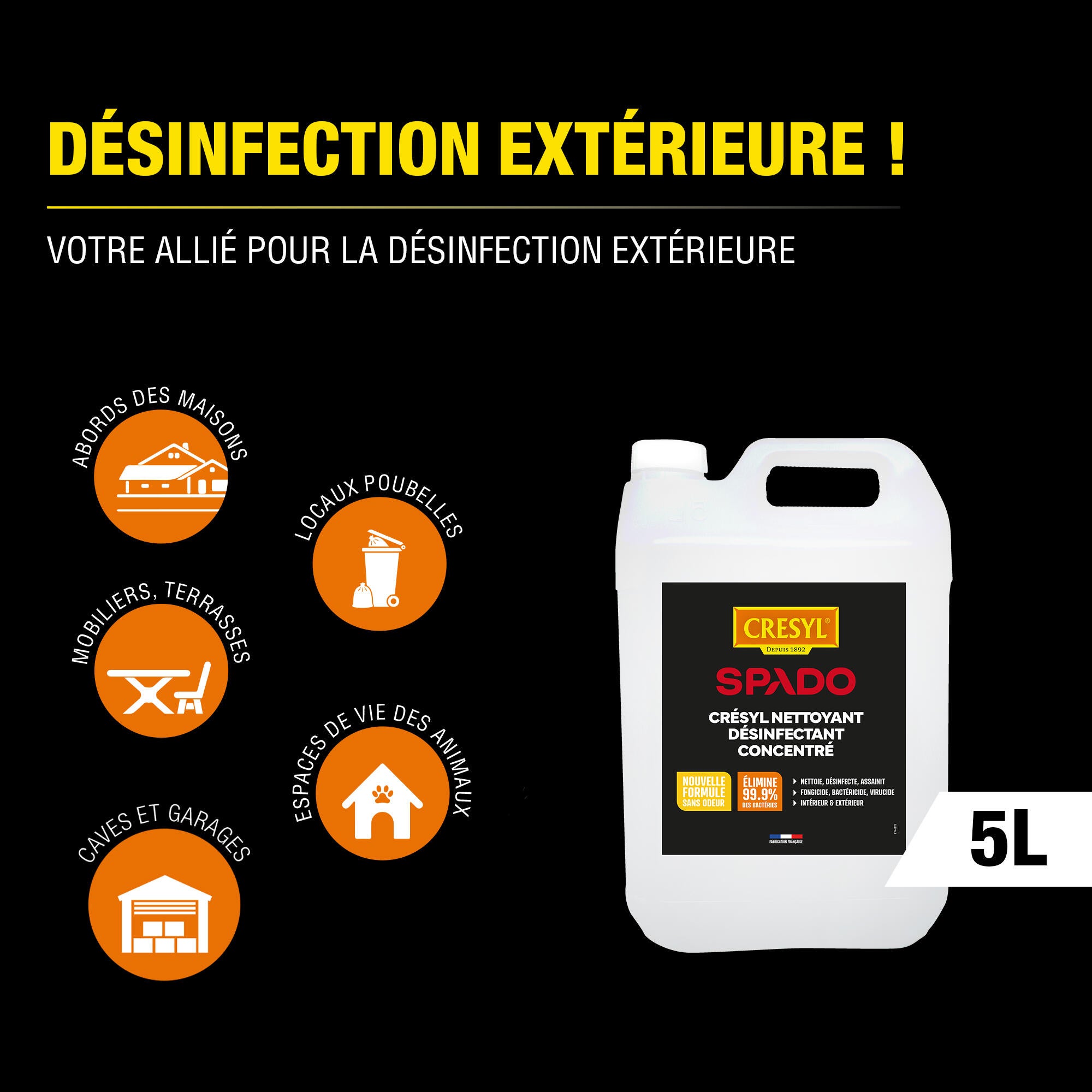 Désinfectant SPADO Crésyl, 5L - 6