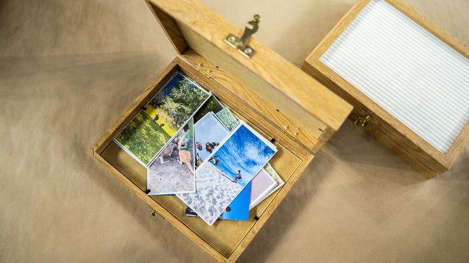 caixa de recordações DIY