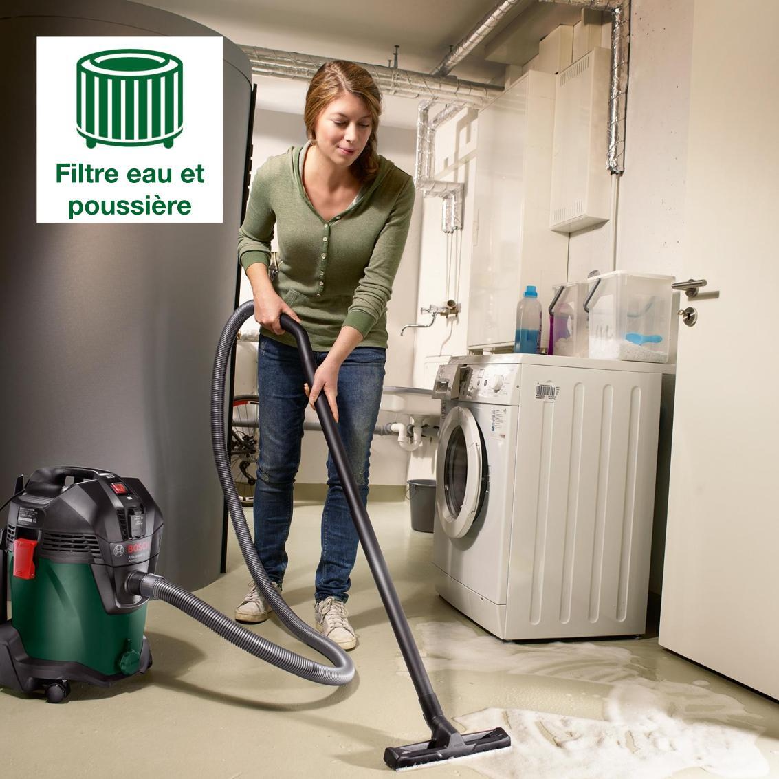 Aspirateur de chantier eau et poussières BOSCH AdvancedVac 20, 26 kPa, 20 l - 3