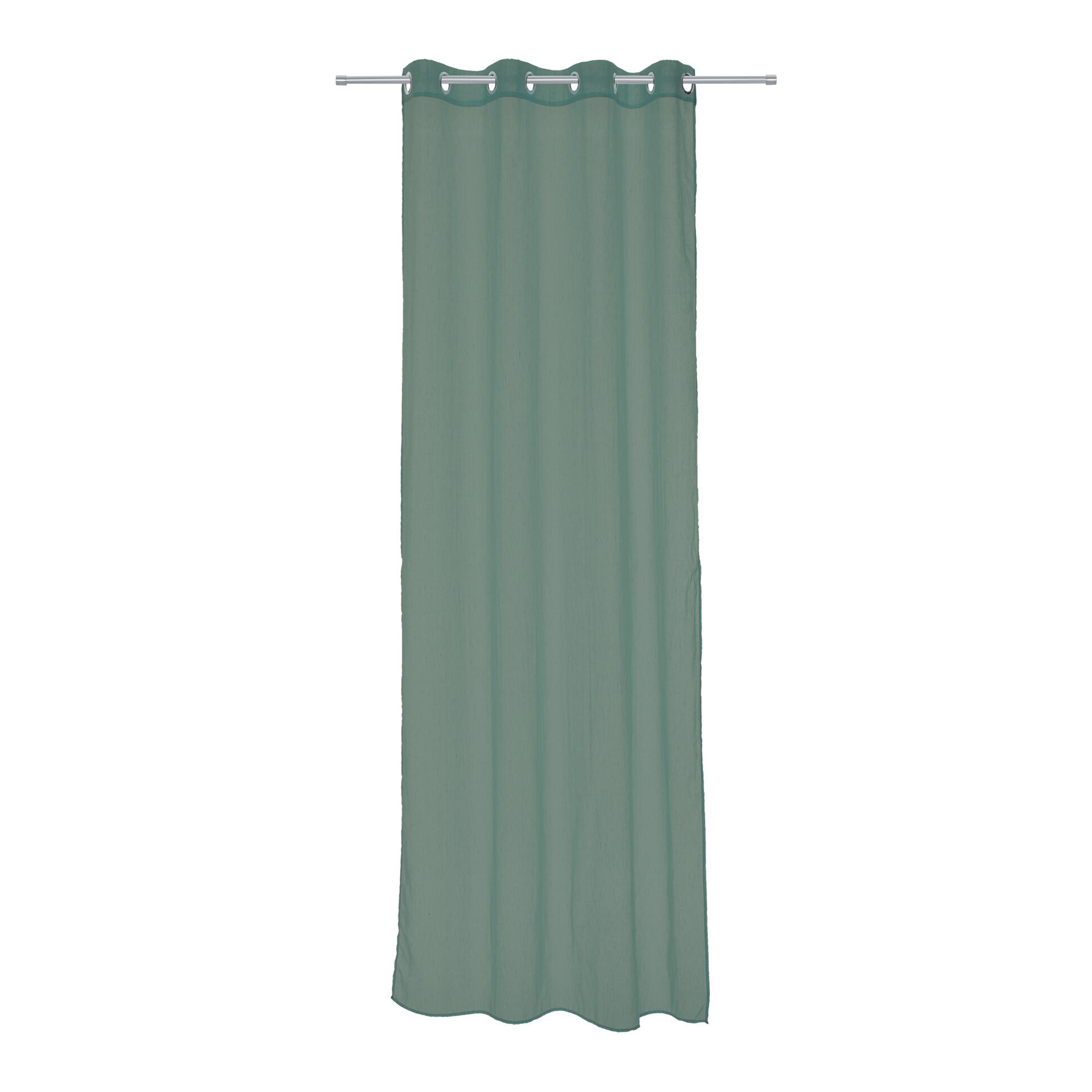 Tenda INSPIRE Abby verde, fettuccia e passanti nascosti 200x280 cm - 5