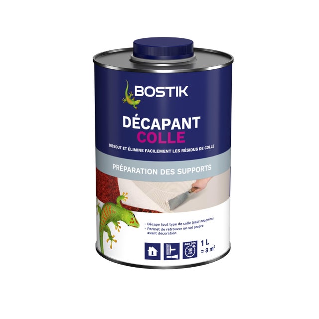 Décapant colle moquette et sol PVC, 1 l BOSTIK
