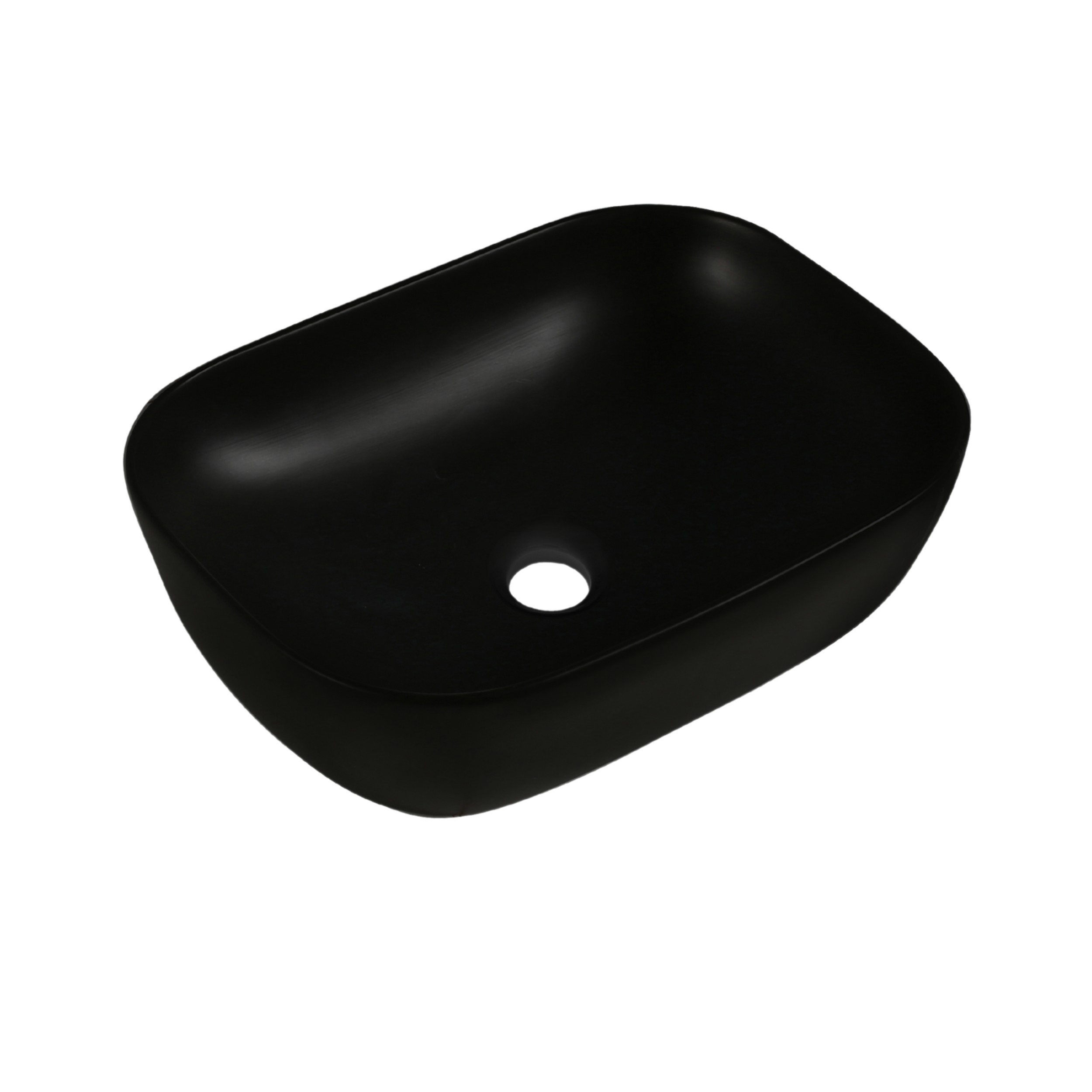 Umywalka nablatowa Westa 32/46/13,5 cm czarna Invena