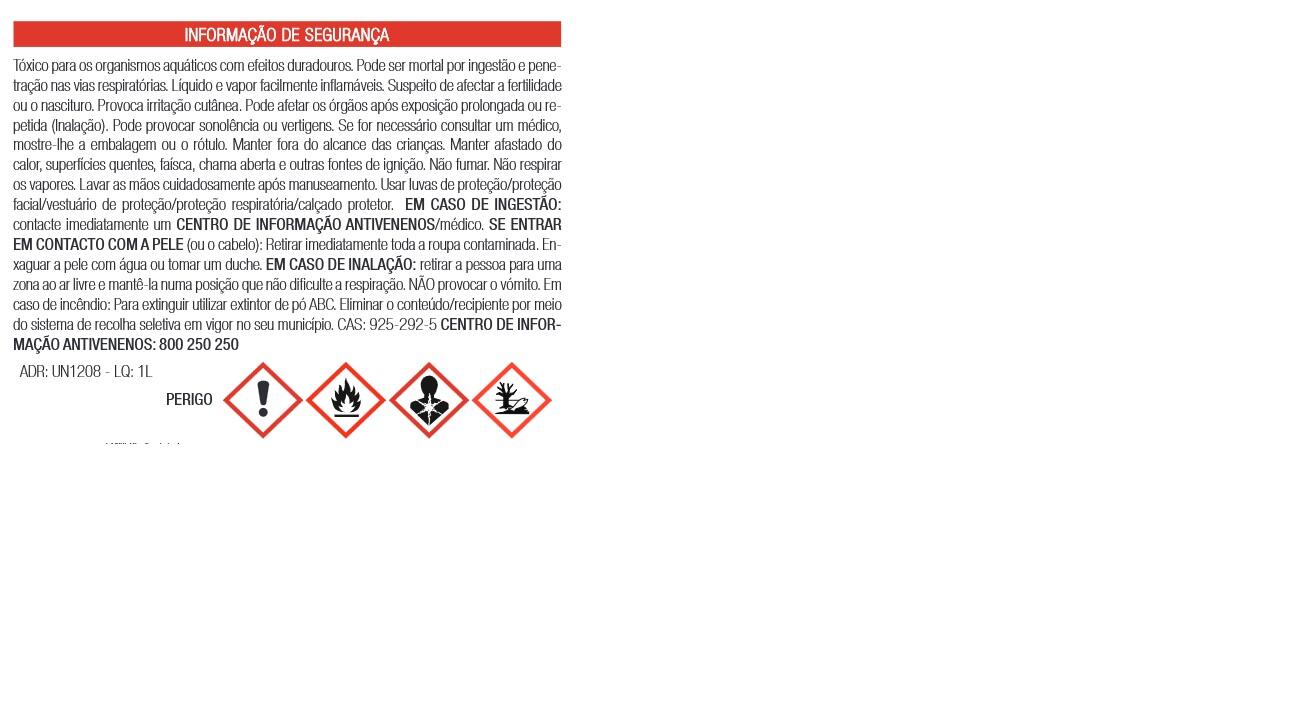 Limpeza de nódoas BENZINA 1L LACRILAR - 2