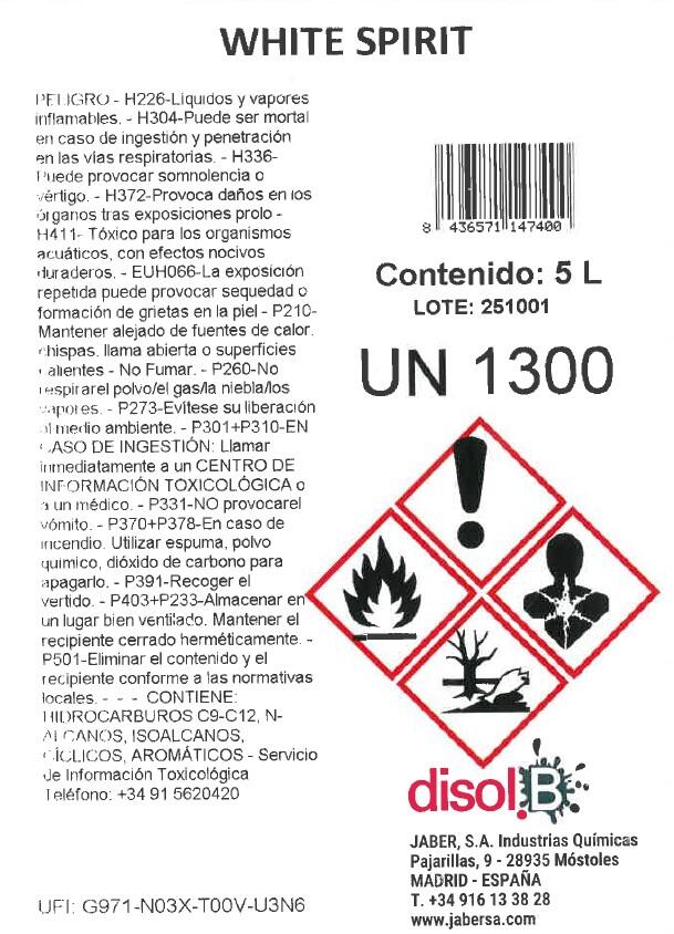 DISOLVENTE WHITE SPIRIT 1L - 2