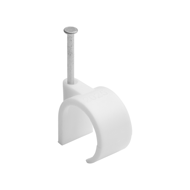 Attache-fils Diam.20 à 25 mm L.26 blanc