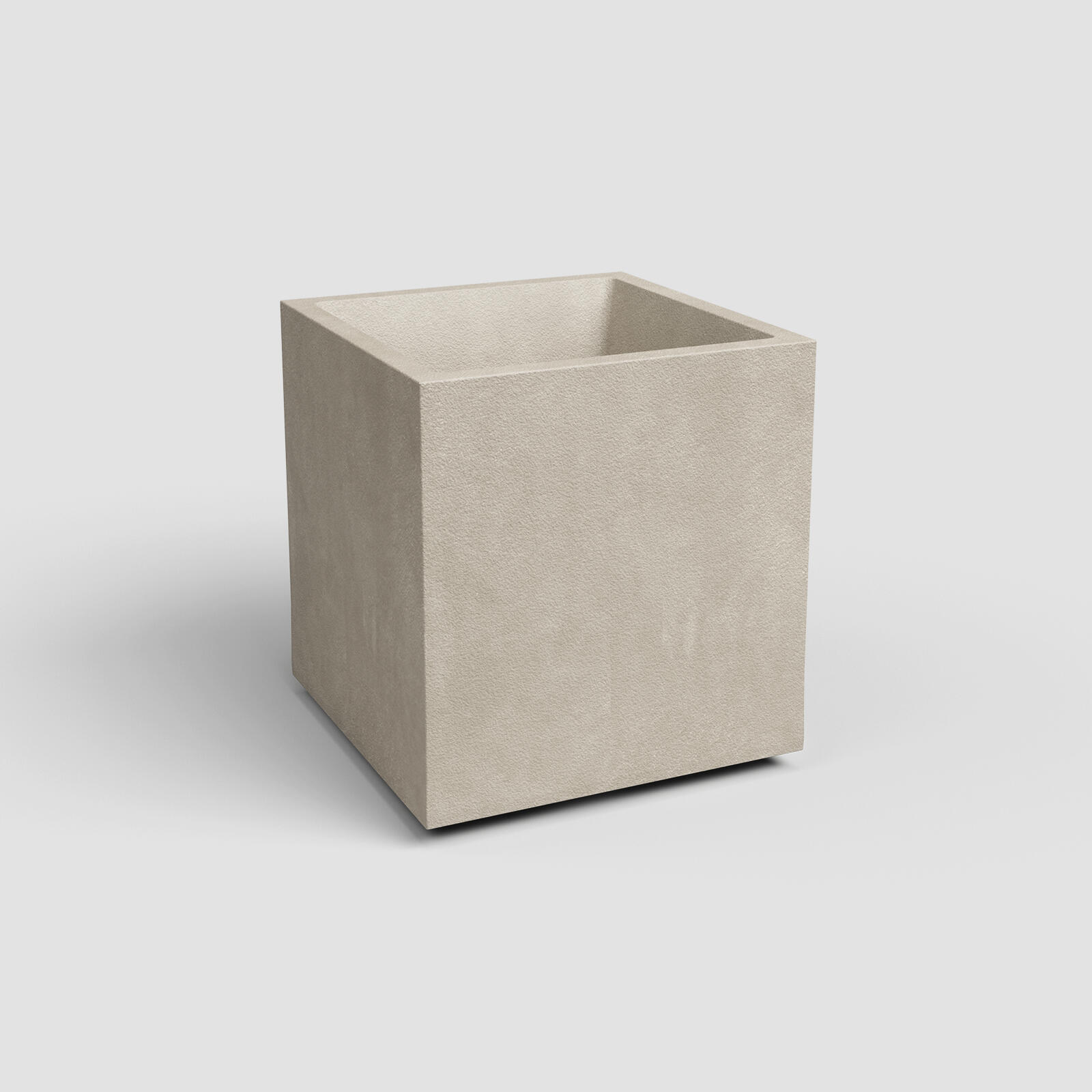 Maceta auto riego cúbica de polipropileno artevasi sydney 29.5 x 29.5 x 29.5 cm beige mate