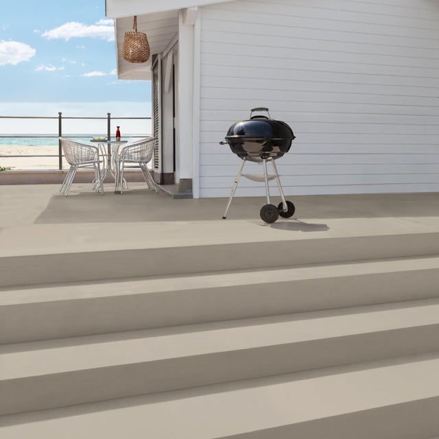 Pintura suelo color beige para hormigón, piedra, cemento V33 satinado 2.5l base agua