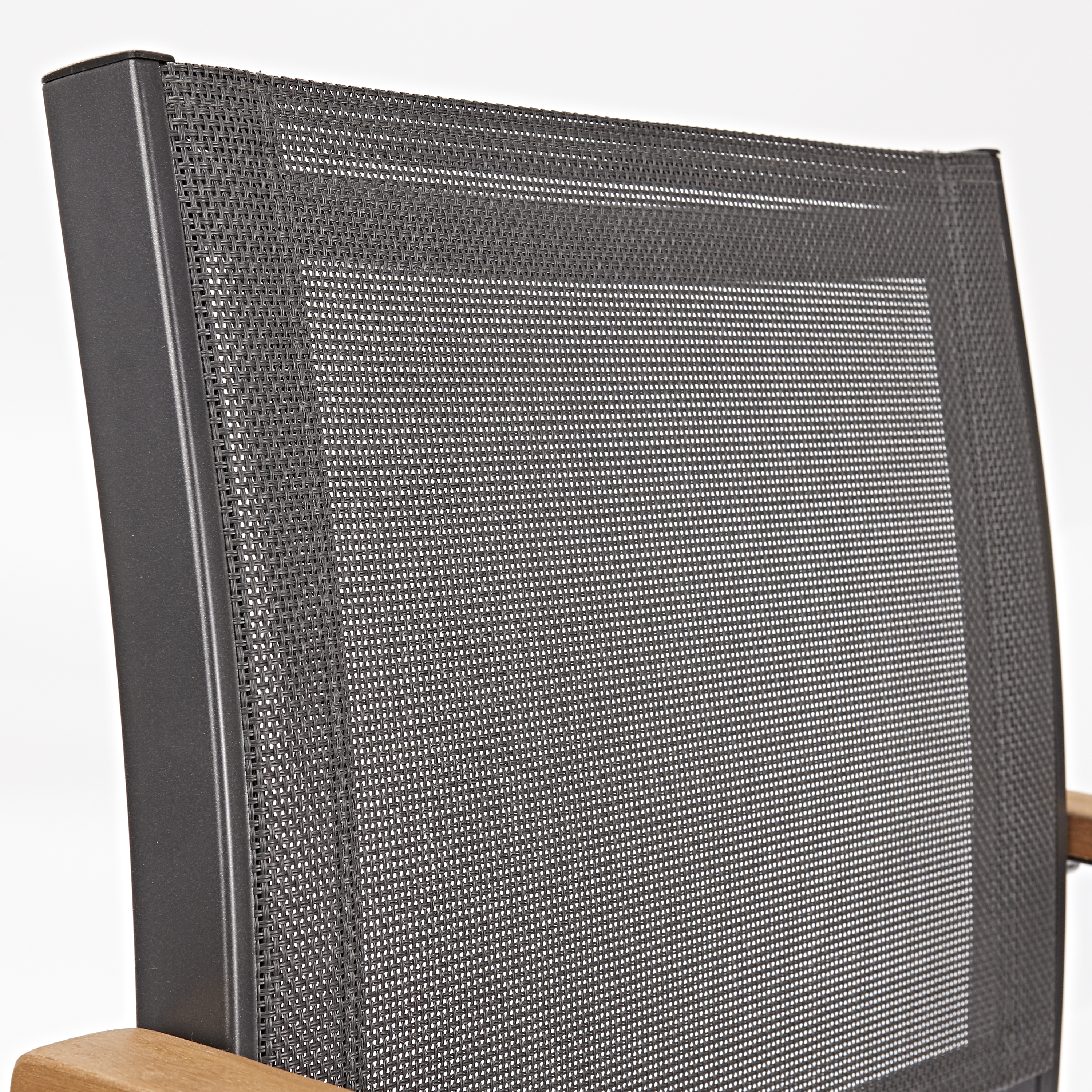 Fauteuil de jardin NATERIAL Oris en aluminium gris anthracite/bois d'eucalyptus - 8