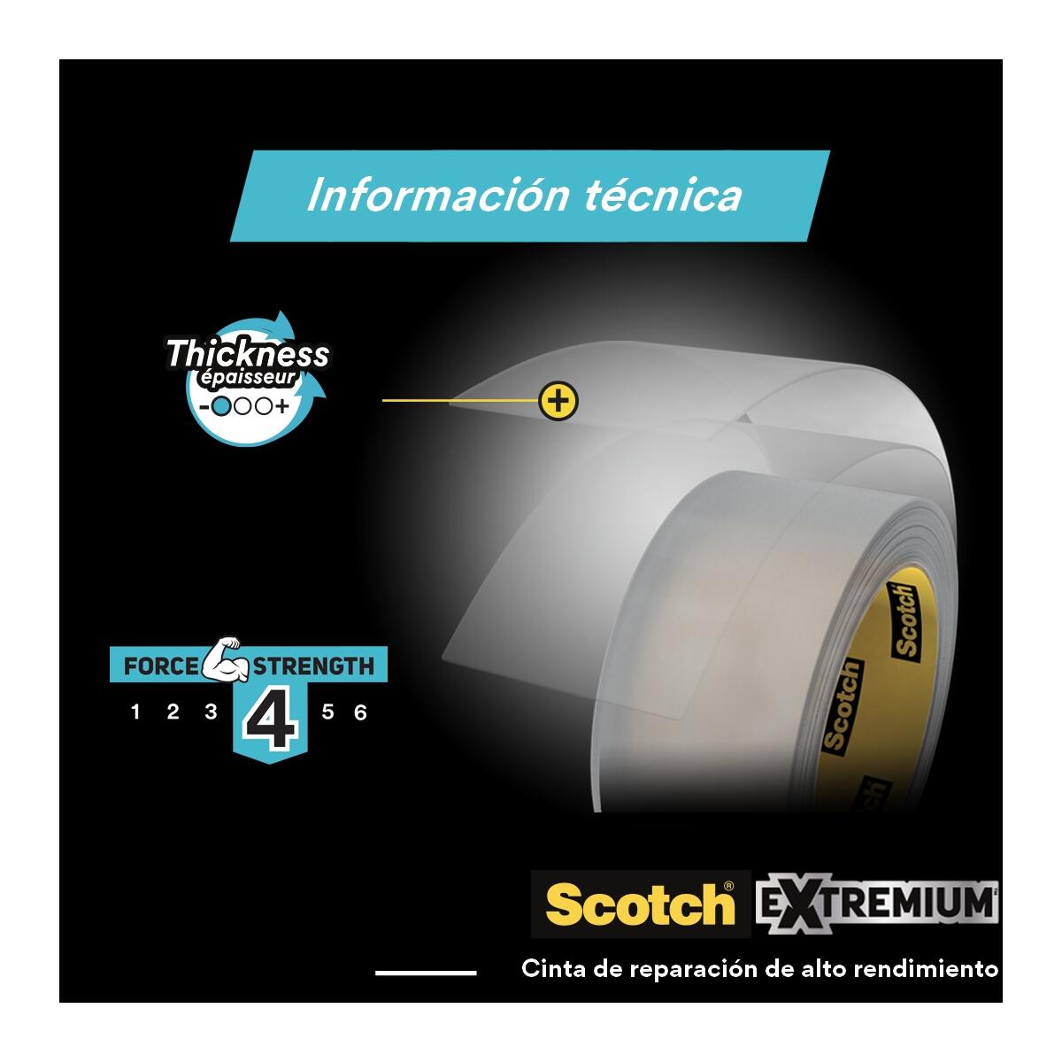 Cinta adhesiva extremium invisible Scotch 20mx48mm - 6