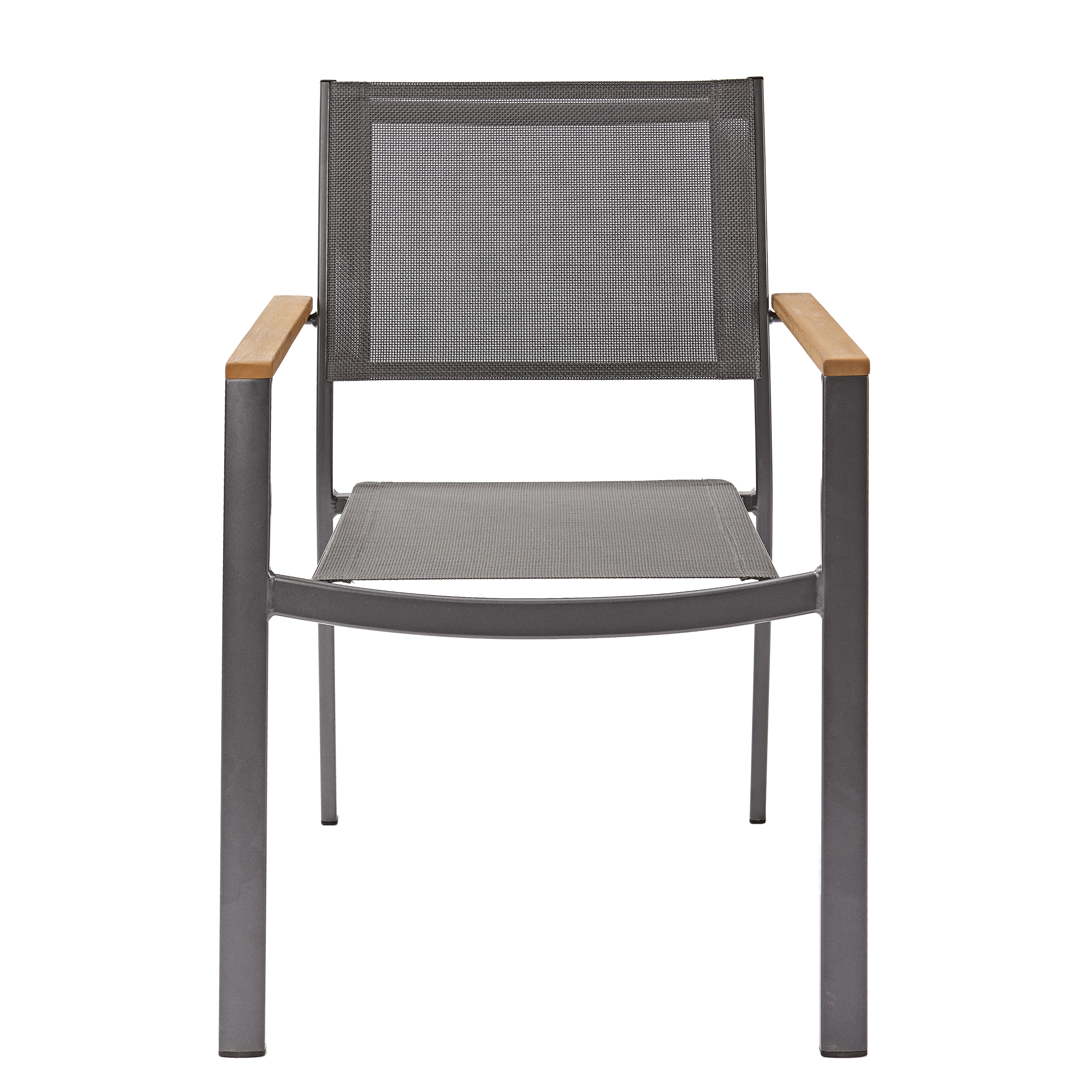 Fauteuil de jardin NATERIAL Oris en aluminium gris anthracite/bois d'eucalyptus - 5
