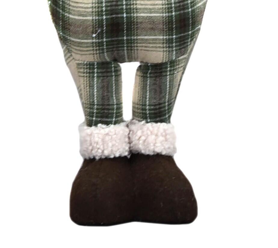 Renna beige, marrone e trasparente in poliestere H 58.5 cm - 4