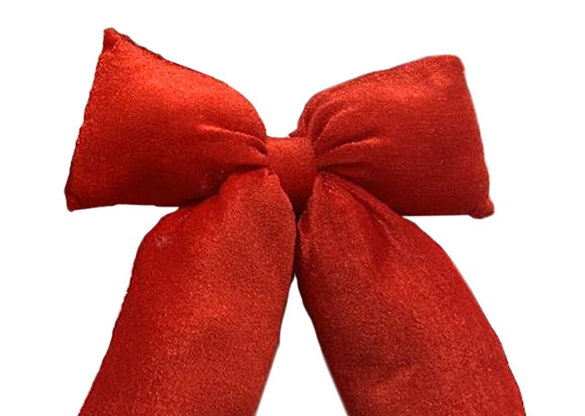 Fiocco in poliestere rosso - 3