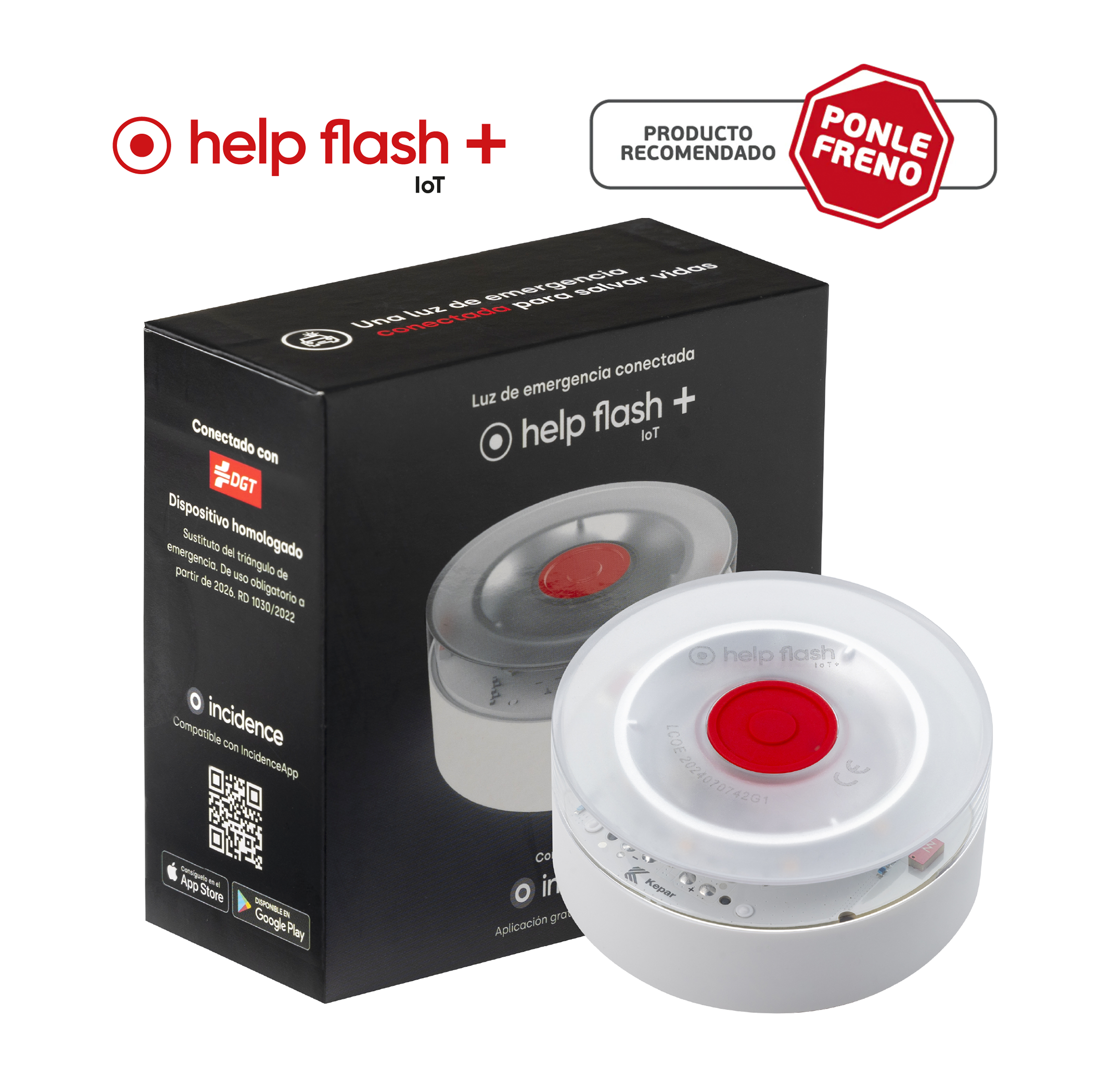 Help Flash  Baliza V16 Homologada Dgt Geolocalizada Iot+ , Leroy Merlin