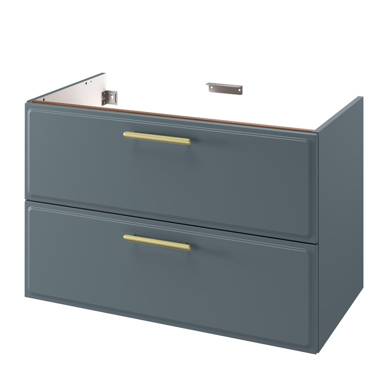 Szafka pod umywalkę Pearl 2 szuflady Agave 90 cm zielona Sensea