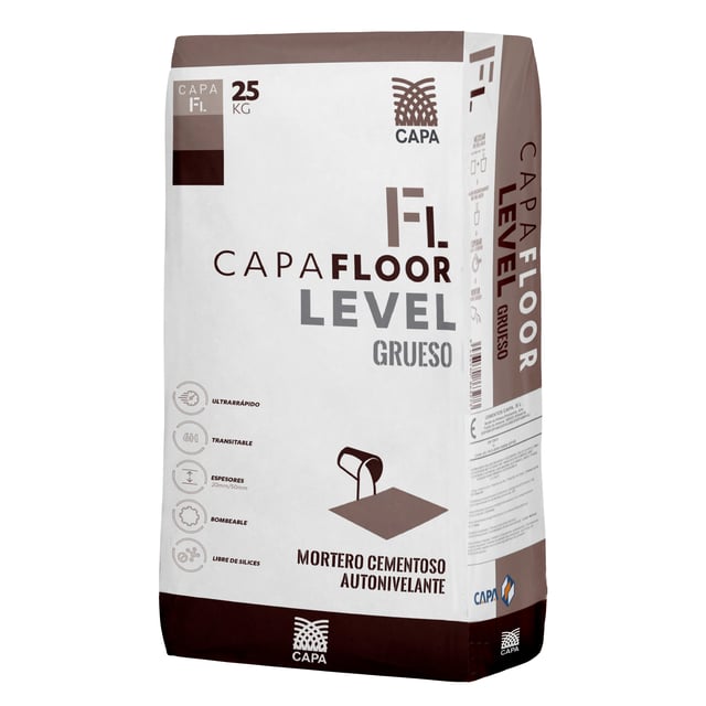 MORTERO AUTONIVELANTE CAPAFLOOR 20-50MM 25 KG