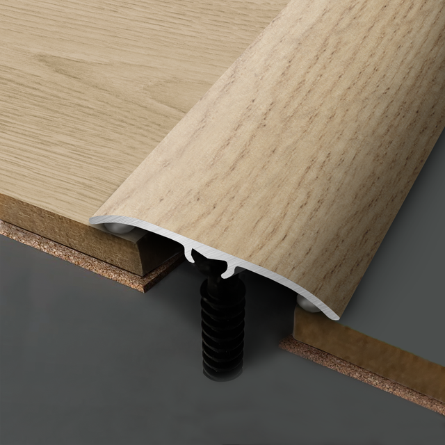 Barre de seuil 4 en 1 alu décor Malte light à fixer, l.3.7 cm x L.83 cm ARTENS