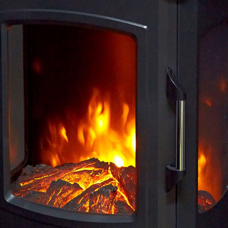 Chimenea eléctrica Munich 1000/2000W color negro - 5