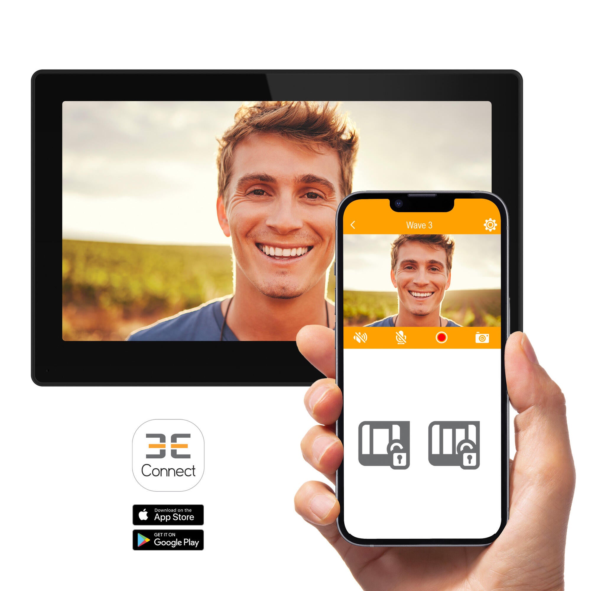 Visiophone sans fil à empreinte - EXTEL - 15